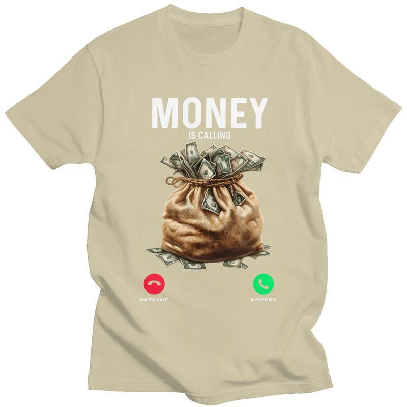 Money Is Calling Tshirt for Unisex Short Sleeve Casual T Shirt Fashion Crypto Bitcoin Gift Tshirts Pure Cotton Tee Birthday Gift