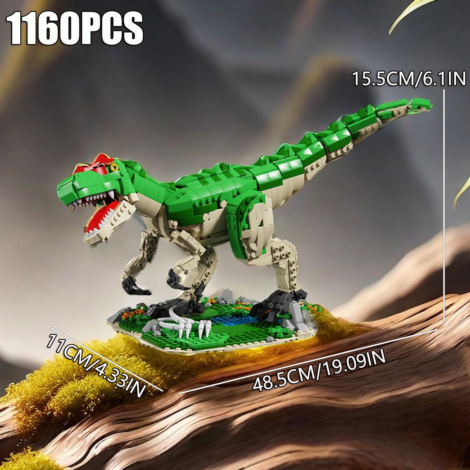 

1160PCS Dinosaur Building Blocks Toys Assemble Puzzle Bricks Plaything Sets Ideal For Kid Desktop Ornament Presents