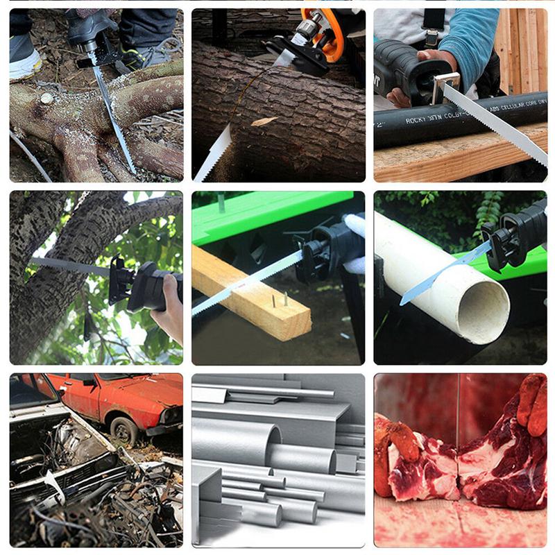 8pcs New Reciprocating Saber Saw Blades Set Metal Curve Wood Saber Saw Blades