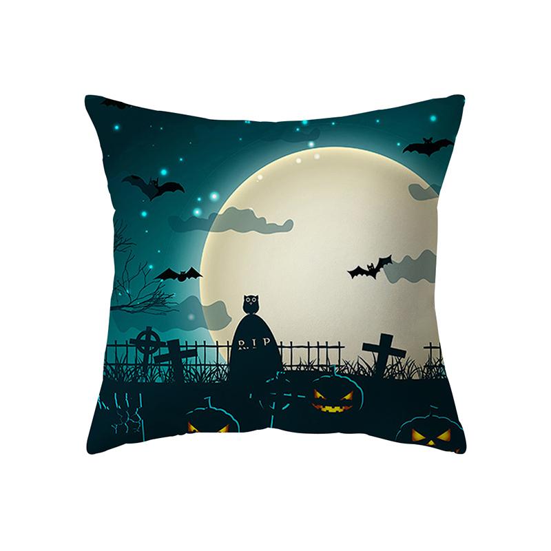 Halloween Theme Pillow Cover Sofa Cushion  Holiday Gift Party Decor Home