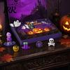 Halloween Dekoration Ideen Adventskalender, 24 Tage Countdown Kalender mit Stück Langsam Aufsteigendes Geschenk für Kinder Quetschspielzeug, Gruselige Sammlerstücke