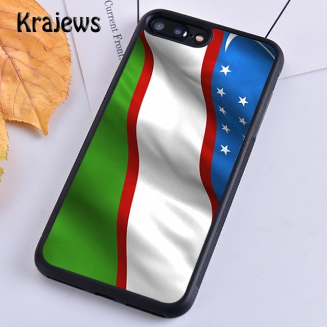 Krajews Uzbekistan Flag Phone Case Cover For iPhone 17 Air 16 15 14 Plus 11 12 13 Pro Max Coque Shell Fundas