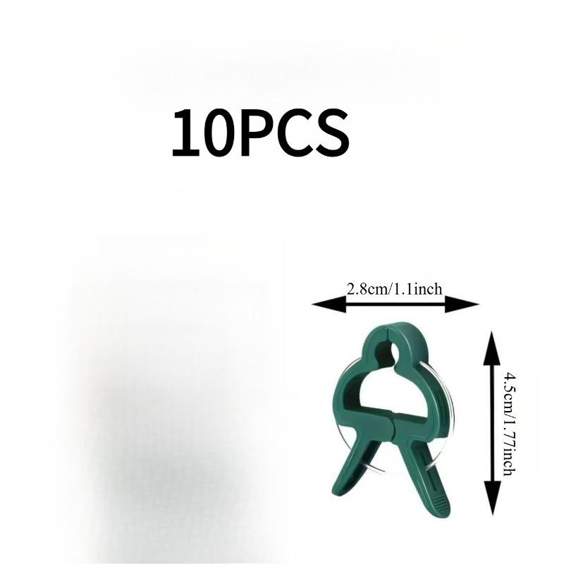 10PCS Gardening Plant Gardening Clip Tomato Flower Garden Plastic Fixed Clip Green Garden Clip