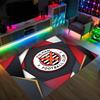 Fulham Football Design Crystal Velvet Carpet Cozy Non?Slip Printed Rug For Bedroom Living Room Entrance