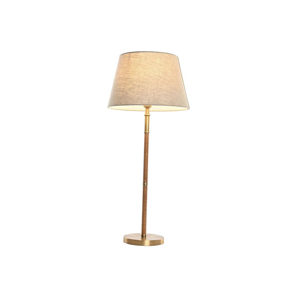 Desk lamp Home ESPRIT Beige Golden Natural 50 W 220 V