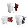 Cute Bear Candle Silicone Mold for Candle Making,Aromatherapy Candle Resin Mould Ornaments Epoxy Resin Casting Mold