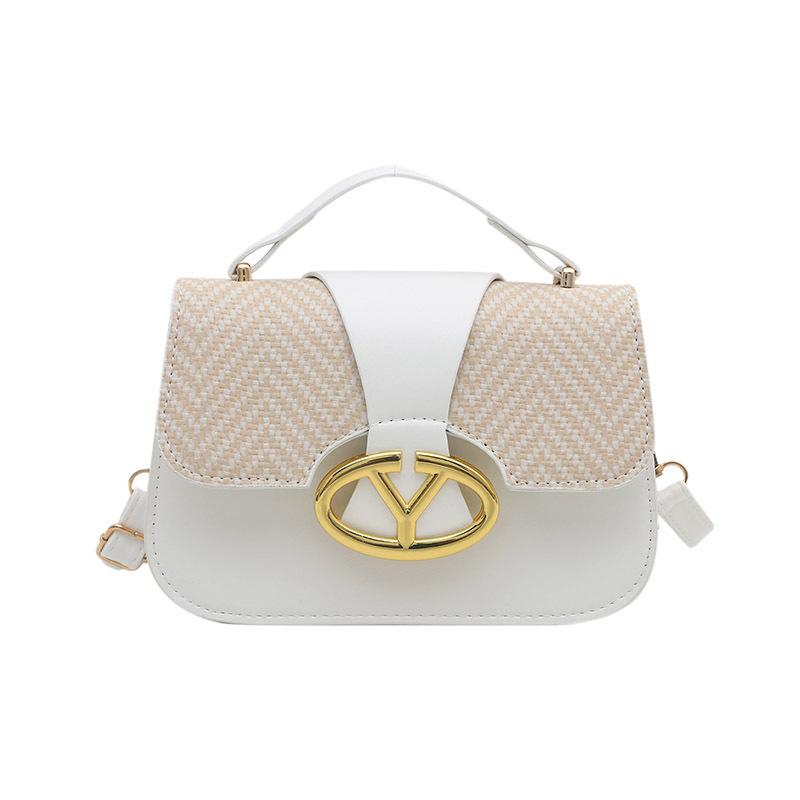 2025 summer new light luxury simple versatile handbag casual foreign style commuting shoulder messenger small square bag