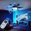 2025 Modern Minimalist Ceiling Fan Light: Integrated Fan and Chandelier for Bedroom