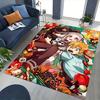 1pc Anime Cartoon Design Chair Mat, Festival Gift for Demon Slayer Characters Tanjiro, Nezuko, and Zenitsu, Non-Slip Carpet Suitable for Office, Home