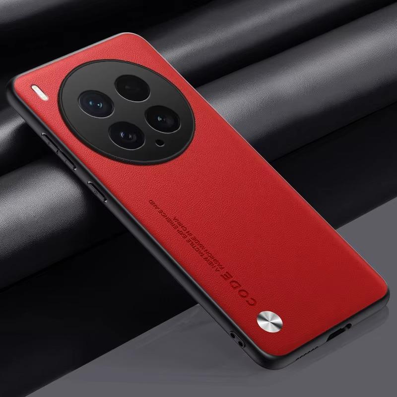 Carbon Fiber PU Leather Cover For VIVO X200Ultra X200 Pro mini X200S Matte Anti-Shock Phone Protection Cases