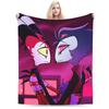 Stolas X Blitz Blanket Helluva Boss Warm Soft Novelty Plush Throw Blanket For Kids Adult Home Decor Flannel Bedspread Bed Cover