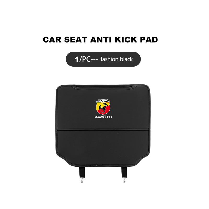 For Abarth Car Seat Back Protection Anti-Kick Pad Rear Seat Storage Bag Stilo Ducato Palio Bravo Linea Doblo 500 Grande Tipo