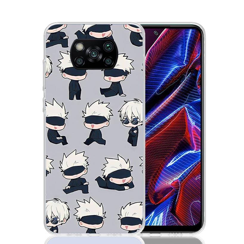 

Kaisens Jujutsus Gojo Satoru Case Phone Cover for Xiaomi Redmi Note 10 9 9S 8 8T 7 5 Pro Mi 12T 11T 10T 9T 12 11 Lite A3 A2 Tren Redmi Note 9T 5G