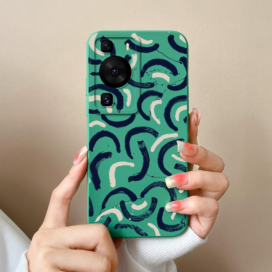 Für Huawei P60 Pro Art Handyhülle Süßes Design Weiche Flüssigsilikon-Rückabdeckung Für HuaweiP60 P 60 Anti-Drop Langlebiger Stoßfänger Funda