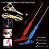Compact Foldable Stainless Steel Fishing Scissors: Multi-functional for PE Line, Lead Sheet, and Line Ends
