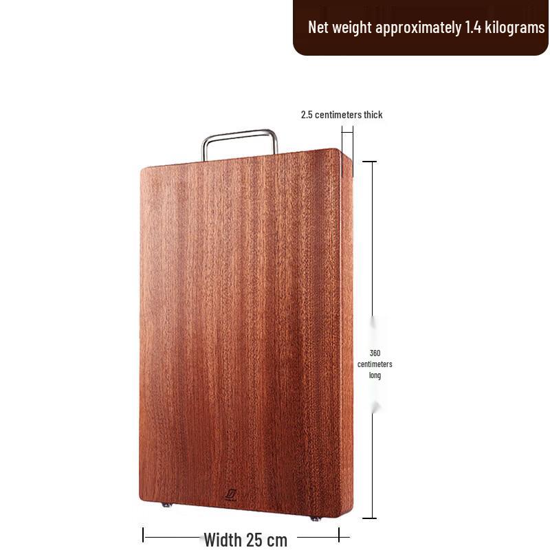 

DeDelai Solid Ebony Wood Antibacterial Chopping Board with U-Handle