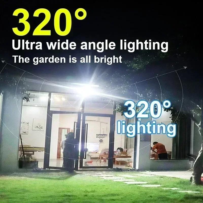 12000LM Powerful Solar Wall Lamp with Remote Outdoor IP65 Waterproof LED Floodlight with Sensor Garden Yard Lantern Street Light