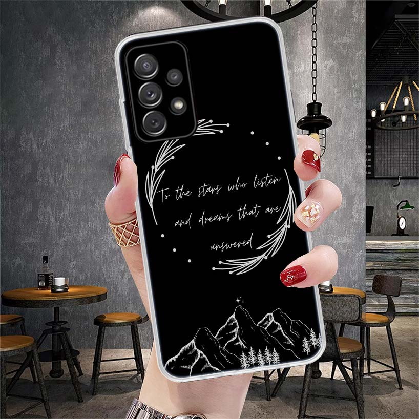 A Court of Mist Fury Sarah J Maas Soft Phone Case For Samsung Galaxy A13 A14 A15 A16 A17 A53 A54 A55 A56 A57 A33 A34 A35 A36 A37