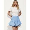 European and American Ins Style Summer Patchwork Mini Solid Pleated Skirt Solid Color Pleated Skirt