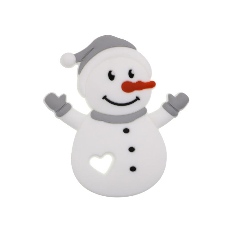 2/5pcs Christmas Series Silicone Beads Santa Reindeer Cookies Snowman DIY Pacifier Chain Jewelry Making Bulk DIY Crafts