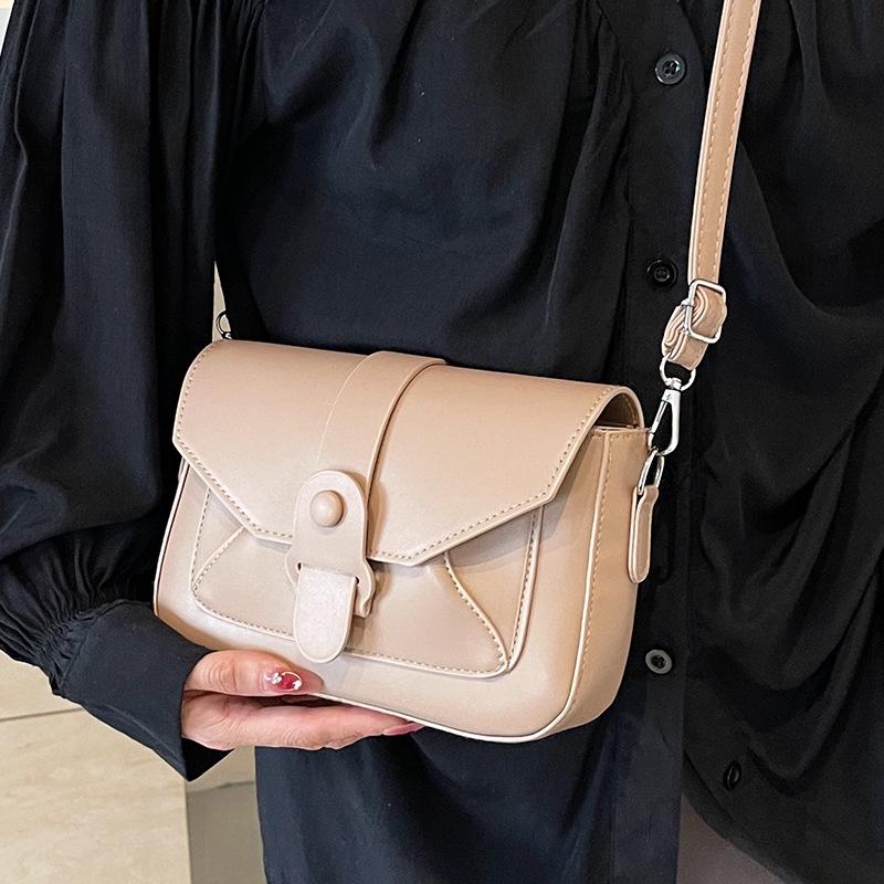 High-end Textured Small Bag for Women New Fashionable and Versatile Crossbody Bag Korean Niche Design Single-shoulder Square Bag
