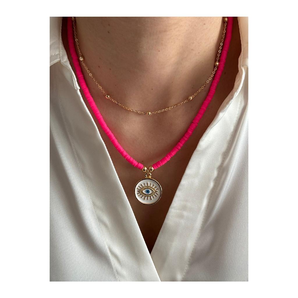 Necklace Set | Combination Necklace | 3 Piece Necklace | Summer Necklace | Necklace Set | Fimo Necklace | Eye Necklace