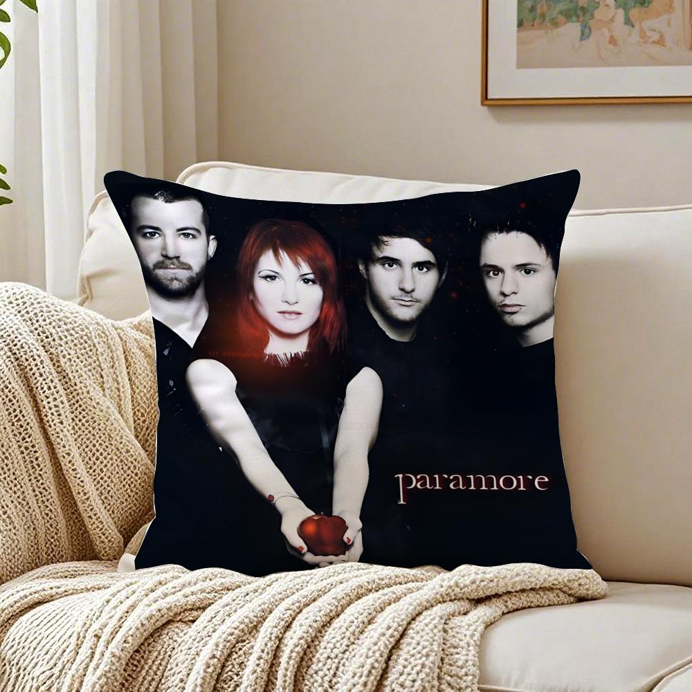 Band PopPunk PParamore Cushion Cover Pillowcase Antidustmite living Room Sofa Decor Cushion Room