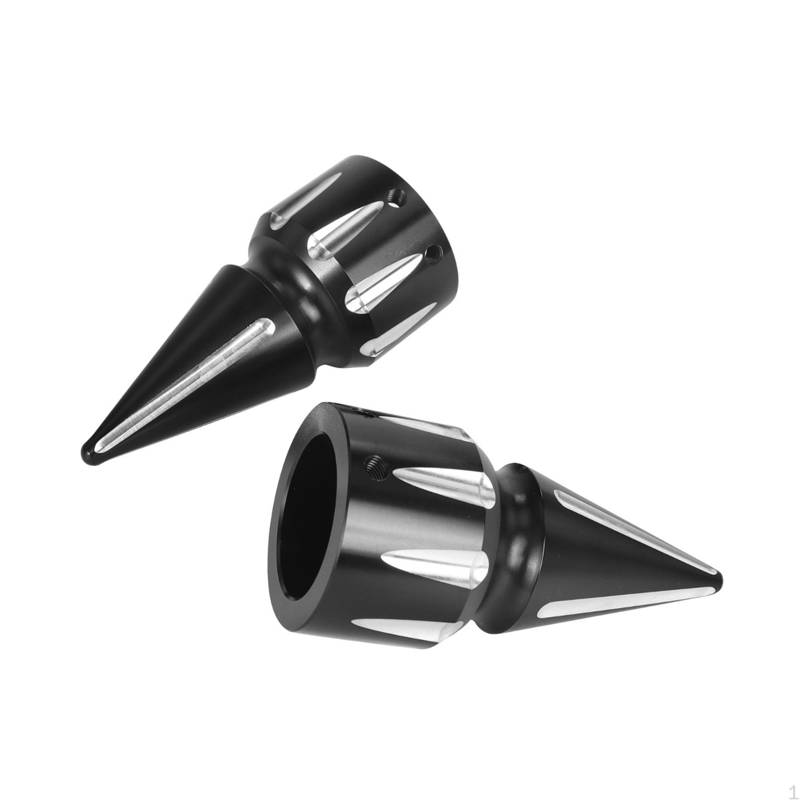 

2 шт. Крышки гаек передней оси мотоциклетные детали профессиональные прочные практичные сменные чёрный