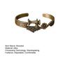 Sewing Machine Bracelet Vintage Jewelry Adjustable Open Cuff Bracelet Ring Timeless Tailoring Design Elegant Pendant for Seamstress Quilter Craft