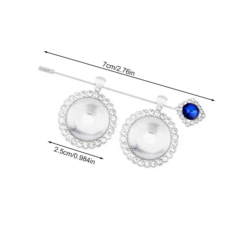 1Pc Photo Charm DIY Memorial Photo Alloy Pin Brooch Weddings Anniversaries Picture Frame With Pendant