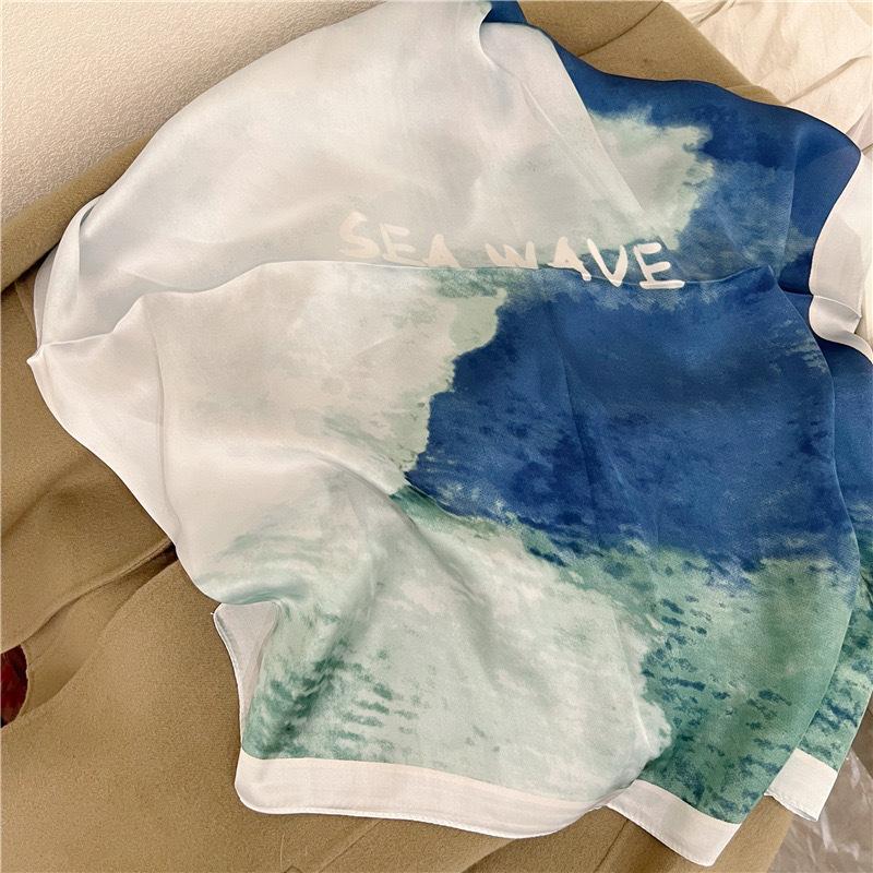 Schwarz-weiß gestreifter kleiner quadratischer Schal Seidenschal Damenkopftuch mit Hemd Professionelle Dekoration Nackenschutzschal Hals dünner Schal