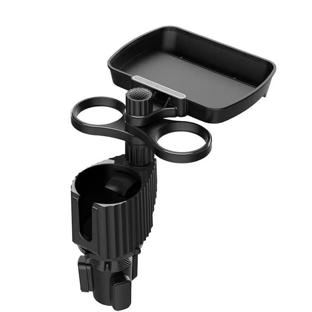 Multifunctional Car Drink Holder with Adjustable Base Portable Car Expander Tray Rotation Tray Table Car Interior Supplies