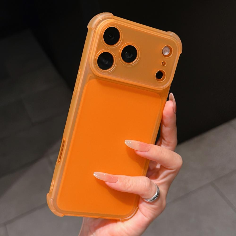 Cute Matte Transparent Phone Case for iPhone 17 Air 14 15 16 11 12 13 Pro Max Plus Shockproof Camera Protector TPU Soft Cover