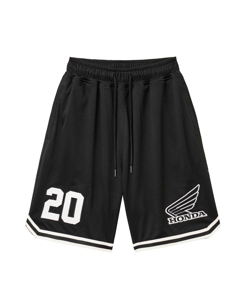 PHYPS MOTORCYCLE Lip Mesh Jersey Shorts Black