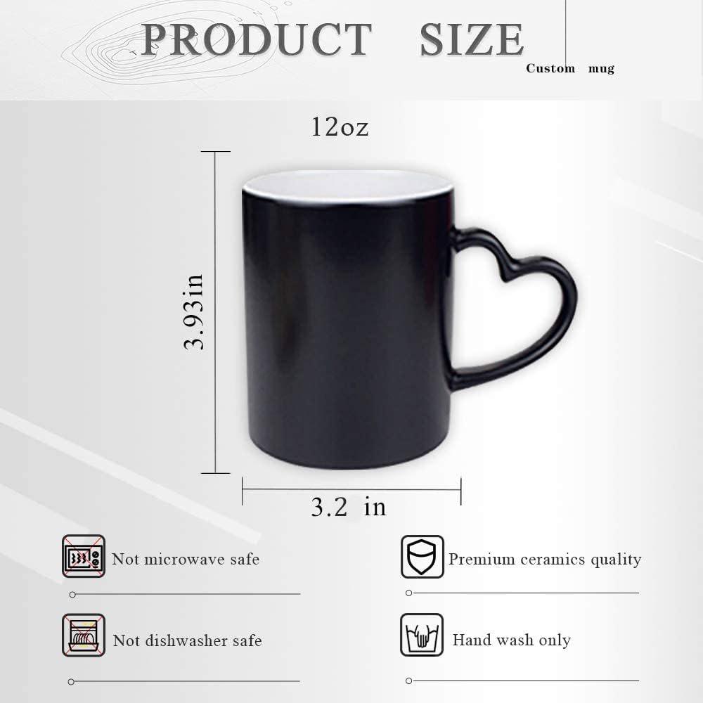 Customized Coffee Mugs Ceramic Magic Mug Pour In Hot Water Pictures Display Print Photo LOGO Text DIY Change Color Cup Gifts