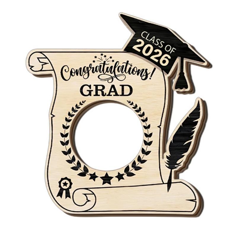 Elegant Wooden Picture Frame Solid Wood Photo Frame Specially Designs for 2026 Graduate to Display Treasure Moment