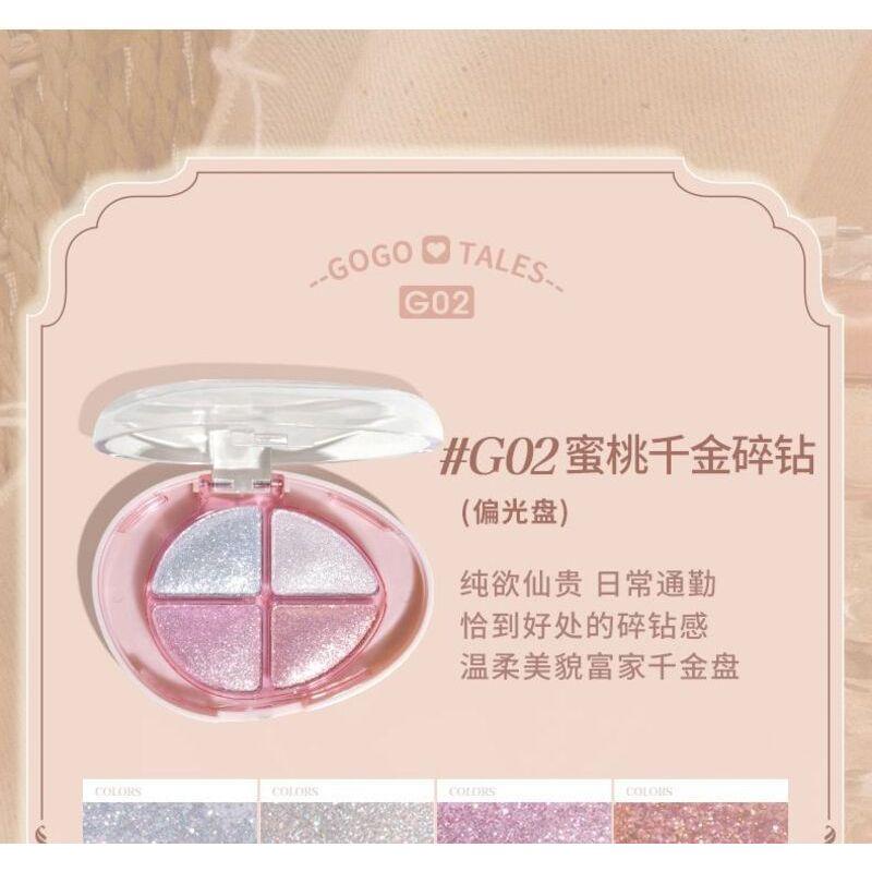 GOGO TALES - Glitter 4 Color Eyeshadow Palette (1-3)