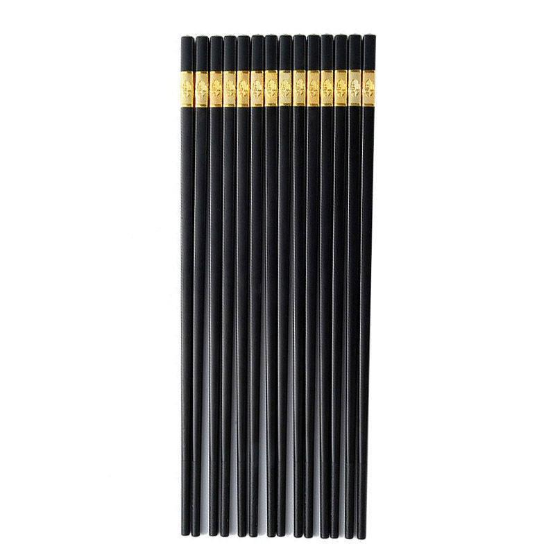High-Grade Heat-Resistant Anti-Slip Alloy Chopsticks for Home, Hotel, and Restaurant Use