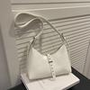 Autumn Vintage PU Hobos Shoulder Bags for Women Versatile Belt Design Ladies Crossbody Bag Simple Solid Color Female Handbags