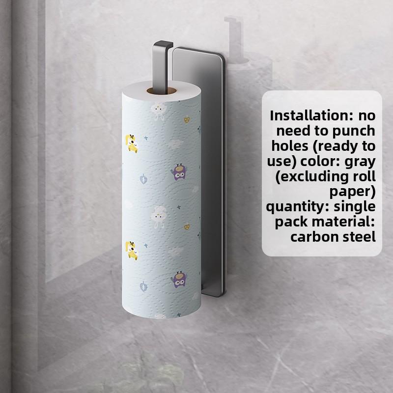 Kitchen Paper Towel Holder Adhesive Tissue Hanger Toilet Roll Paper Dispenser Cabinet Storage Napkin Rack Bathroom Accessories