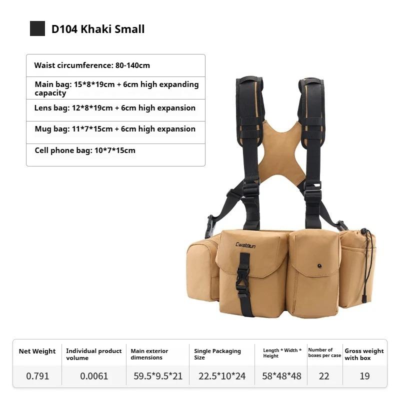 Multifunctional Camera Bag Tactical Camera Fanny Bag Portable Photo Bag Waist Packs Suitable For R6