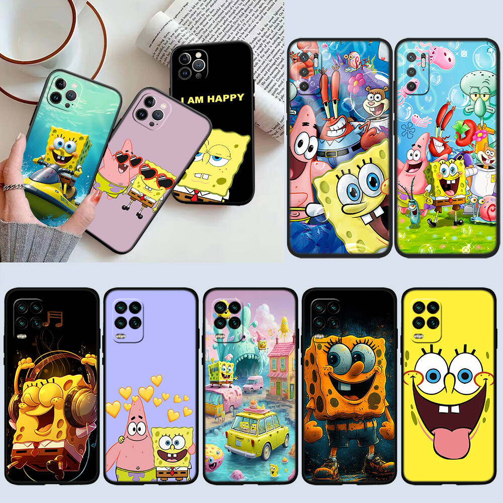 Cartoon SpongeBob Phone Case for Motorola Edge 60 60s 70 G86 G56 G54 E14 G04S G45 G54 G64 X30 X40 X50 S30 S50 Pro Power Tylus
