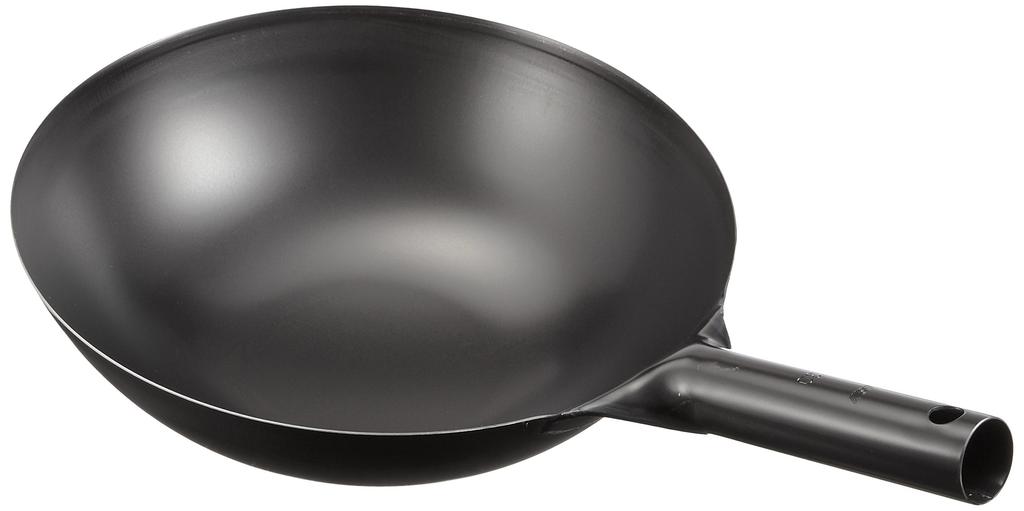 EBM Iron Blue Temper Pressed Chinese Saucepan, 30cm