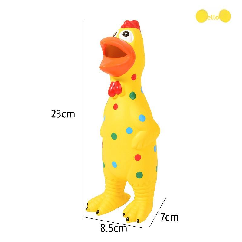 Pet Toy Spotted Latex Chicken - Large Dog Stress-relieving Interactive Vocalizing Screaming Chicken Dog Toy