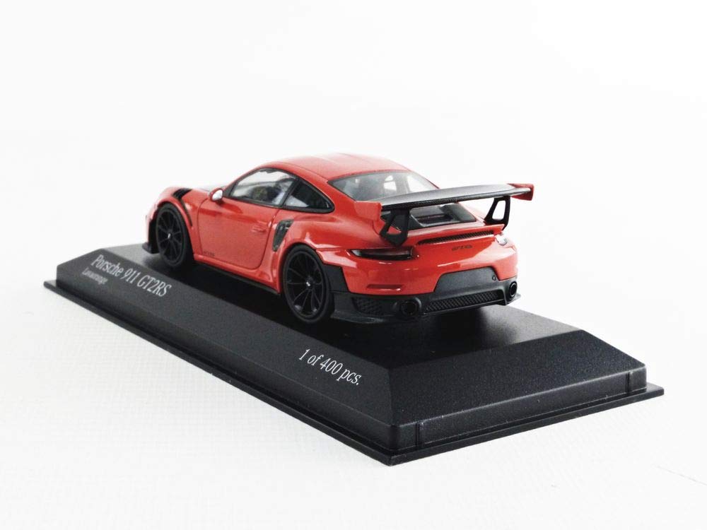 Minichamps Scale Porsche 911 GT2 RS 2018 Lava Orange with Black Wheels 1/43 (991.2) (Normal)