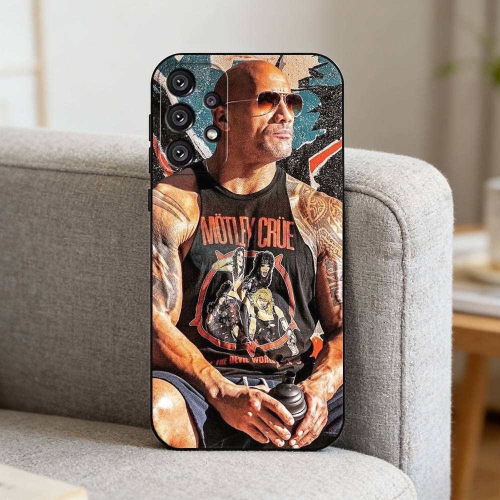 The Rock D-Dwayne Johnson-DJes Phone Case For Samsung S25,S24,S21,S22,S23,S30,Ultra,S20,Plus,Fe,Note,10,9,5G Black Cover
