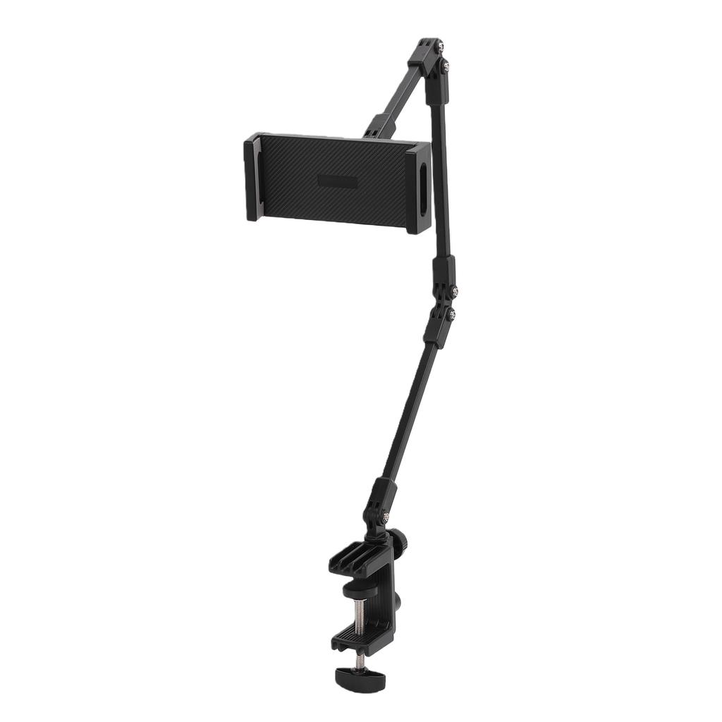 Rotatable Tablet Holder Stand Desktop Multi Angle Phone Clamp Mount for 4.7in 13in Devices Live Streaming
