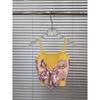 2026 Summer Silk Scarf Patchwork Knit Sleeveless Camisole: Slimming, Versatile Top