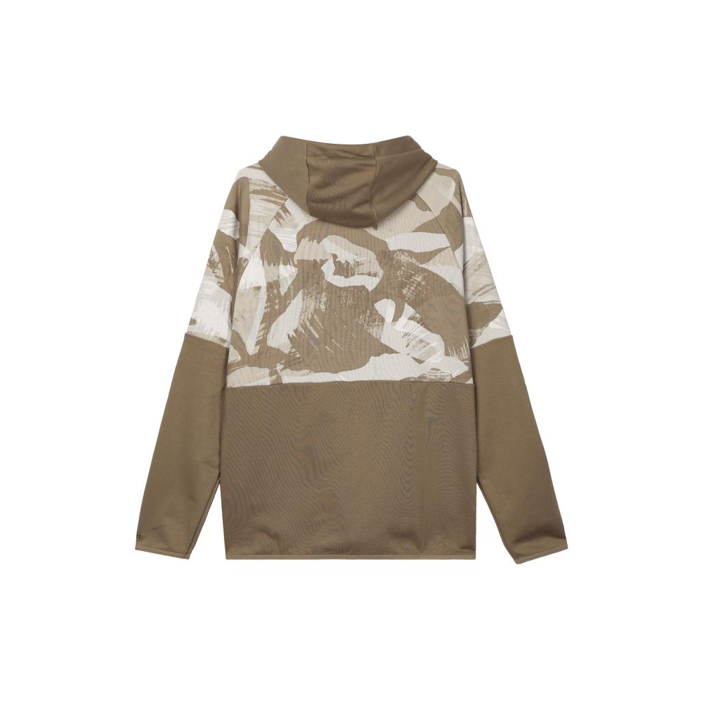 Nike Dri-Fit Fleece Camo Quick-Dry Zip-Up Training Hoodie Men Tops Tawny DQ4791-242