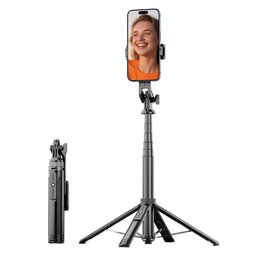 Y170 Bluetooth Selfie Stick & Tripod: Extendable, Stable Aluminum for Live Streaming with Camera Mount